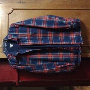 L.L. Bean Plaid Fleece-Lined Flannel Shirt